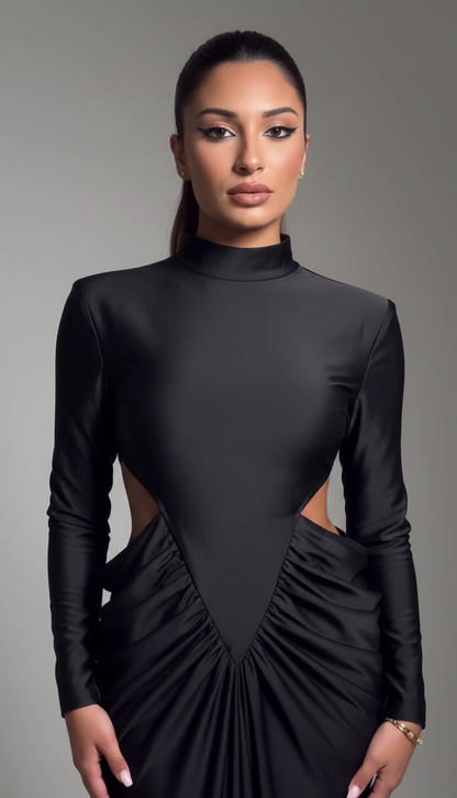 Елегантна ефектна рокля