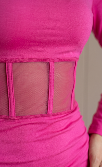 Рокля Corset Mesh Mini