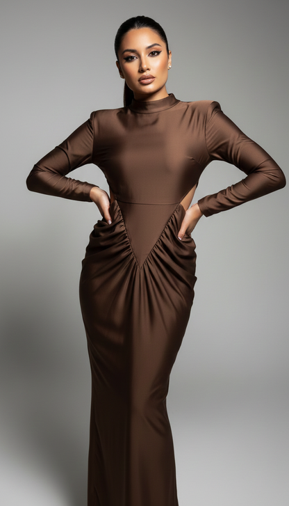 Елегантна ефектна рокля