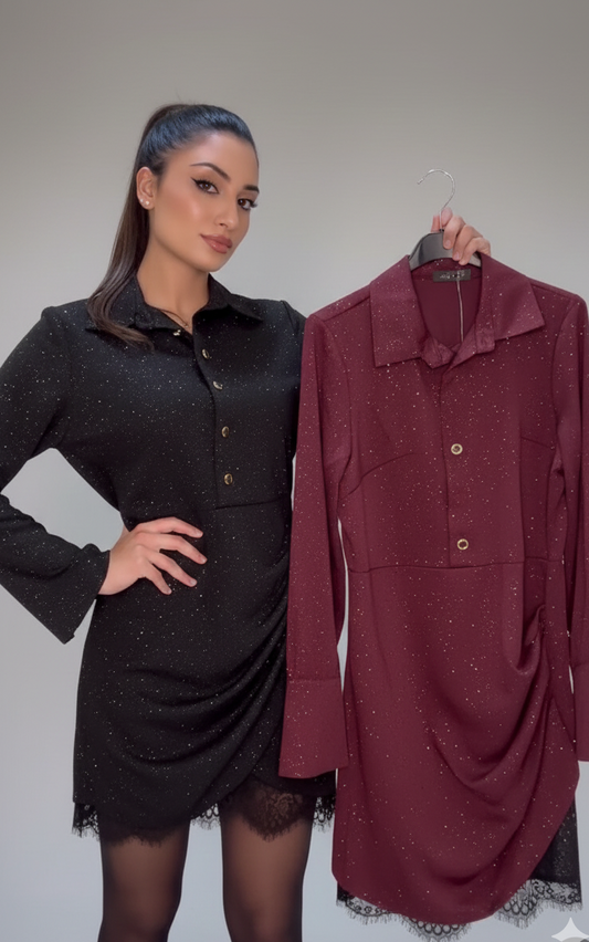 Рокля с дантела