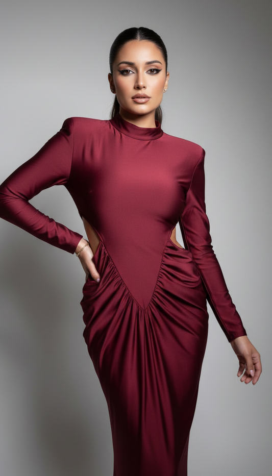 Елегантна ефектна рокля