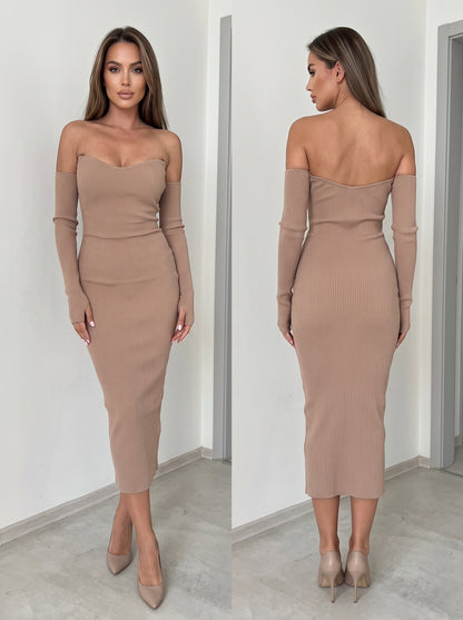 Рокля Ribbed Elegance