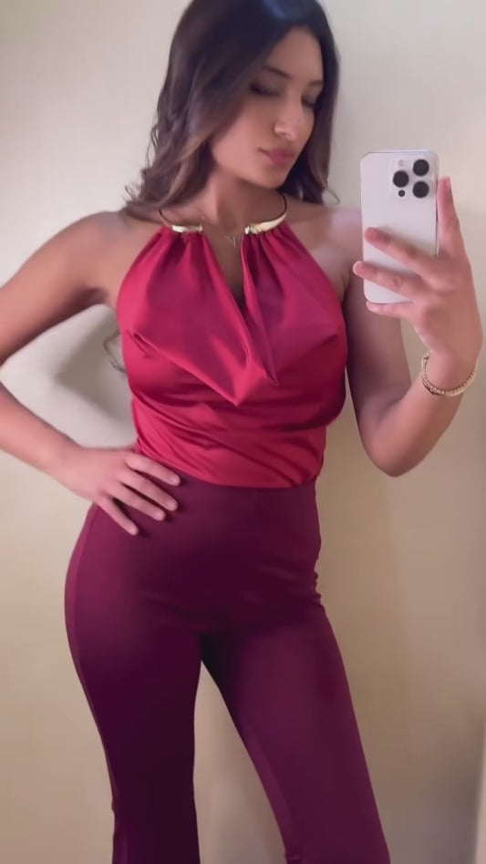 Боди със златен елемент